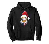 Eagle Christmas USA - Trump Santa Funny Graphic Sudadera con Capucha