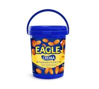 Eagle - Crema de Cacahuete Frita con Miel y Sal, 1 Kg | Sin Gluten, Sin Lactosa, Vegetariana, Cremosa Untable, Sin Aceite de Palma, Ideal para Desayunos y Meriendas
