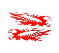 Eagle Design Motorcycle Decals - Vintage Reflective Waterproof Self Adhesive Stickers, Vehicle Styling Patch Accessory | Car Bike Scooter Dirt Truck Laptop Decoration Support, Outdoor Durability