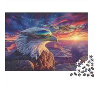 Eagle,Grand Canyon, Atardecer 1000 Piezas Rompecabezas para Adultos para Amantes O Amigos Imposable 52x38cm/1000pcs