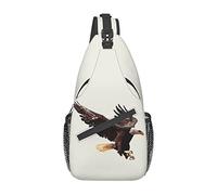 Eagle Green Tropical Plant Sling Bag, Mochila de Hombro Paquete de Pecho Causal Crossbody Daypack para Mujeres Hombres Senderismo Viajes