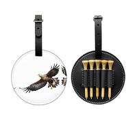 Eagle in The Sky - Bolsa de almacenamiento para camisetas de golf, diseño portátil, fácil de organizar, color negro