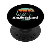 Eagle Island Idaho - Oso de Pesca de Verano PopSockets PopGrip Adhesivo