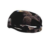 Eagle Looking Back - Diadema elástica unisex para yoga, deportes, baloncesto, absorbe el sudor