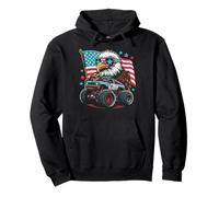 Eagle Monster Truck Bandera Americana Patriot Niños Sudadera con Capucha