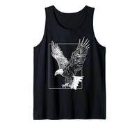 Eagle Patriot USA Animal Lover Hombres Mujeres Niños Motivo Pájaro Camiseta sin Mangas