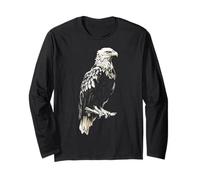 Eagle Patriot USA Animal Lover Hombres Mujeres Niños Motivo Pájaro Manga Larga