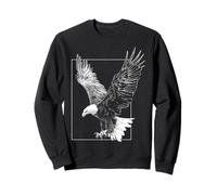 Eagle Patriot USA Animal Lover Hombres Mujeres Niños Motivo Pájaro Sudadera