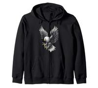 Eagle Patriot USA Animal Lover Hombres Mujeres Niños Motivo Pájaro Sudadera con Capucha