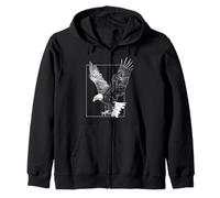 Eagle Patriot USA Animal Lover Hombres Mujeres Niños Motivo Pájaro Sudadera con Capucha