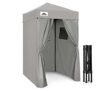 Eagle Peak Flex - Toldo Plegable Ultra Compacto de 1,2 x 1,2 m, Refugio Solar, Vestuario, toldo de privacidad portátil para Piscina, sesiones de Fotos de Moda o Camping, Color Gris