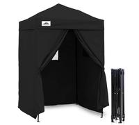 Eagle Peak Flex - Toldo Plegable Ultra Compacto de 1,5 m x 1,5 m, Refugio Solar, Vestuario, cabaña portátil para Piscina, sesiones de Fotos de Moda o Camping, Color Negro