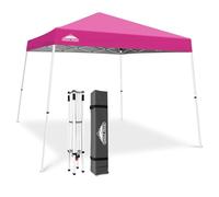 EAGLE PEAK Tienda de campaña desplegable con Patas inclinadas de 3 m x 3 m, toldo instantáneo para Exteriores, fácil instalación, Refugio Plegable, Color Rosa