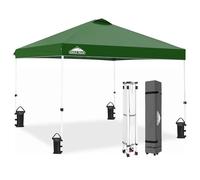EAGLE PEAK - Toldo Pop-up de 3 x 3 m con Bolsa de Transporte, 4 estacas, 4 Cuerdas, 4 Bolsas de Peso, toldo fácil de Instalar, 100 m² de Sombra, Verde