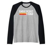 Eagle Scout Dad Scouting Pride Scouts BSA Retro 80's Camiseta Manga Raglan
