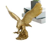 Eagle Sculpture - Figura decorativa de resina de águila, artesanía de resina, figura de águila para decoración de bienvenida, sala de estar, estantería, dormitorio