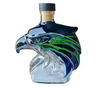 Eagle Shape Glass Wine Decanter, 300ml Liquor Bottle for Whiskey Brandy Vodka Display, Funny Bar Table Ornament for Home Kitchen Decor, Novelty Drinkware Gift for Men Husband Party