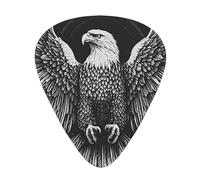 Eagle Spreads Wings - Púas de guitarra en tamaños finos, medianos y gruesos, juego de 12 piezas, adecuado para guitarra eléctrica y varios instrumentos