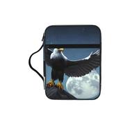 Eagle Under The Stars - Bolsa de estudio bíblico con asas, organizador resistente al agua para viajes a la iglesia, soporte para bolígrafo, tablet, bolsillo para diario