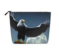 Eagle Under The Stars - Bolsa de maquillaje estilo cáñamo - Bolsa organizadora impermeable para artículos de tocador de viaje y almacenamiento diario