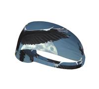 Eagle Under The Stars - Diadema elástica para ejercicio, diadema para hombres y mujeres, banda para el pelo para yoga y fitness