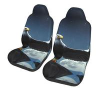 Eagle Under The Stars Dua Sarung JOK Mobil,*, Sarung JOK Mobil Depan, Cocok para Sebagian Besar Mobil, SUV, Truk, Van, Dll.
