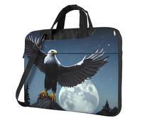 Eagle under the stars Laptop y tablet, diseño elegante, tela duradera e impermeable, casual de negocios, Black, 13 inch