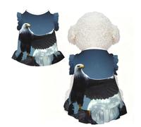 Eagle under the stars S - Ropa para mascotas para perros pequeños, bonito traje de verano para cachorros, ropa suave y transpirable para mascotas para gatos