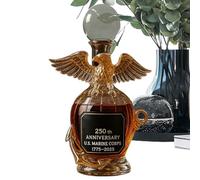 Eagle Whiskey Decanter Bottle, Animal Shaped Glass Wine Holder for Men, Home Bar Cabinet Decor, Collectible Statue for Living Room, Study, Birthday, Gathering, 7.09x5.51x5.51 Inches