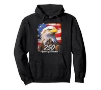 Eagle with 250 Years 1776-2026 Birthday American Sudadera con Capucha