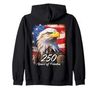 Eagle with 250 Years 1776-2026 Birthday American Sudadera con Capucha