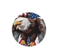 Eagle With USA Flag - Juego de tarjetas de ambientador redondas para coche, aroma a lavanda, 10/24 piezas