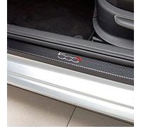 EAGLEG 4 Piezas Engomada Tiras Umbral Fibra Carbon Coche para Fi-at 500 500x 500l Panda Tipo Punto Bravo, Protector De Pedal De Umbral De Puerta CarroceríA DecoracióN Accesorios, 500x White