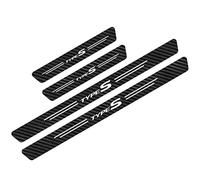 EAGLEG 4 Piezas Pegatina para Umbral de Coche para Hon-da HR-V FIT RR Insight Type R Type S Jazz DOHC Vezel Pilot, Fibra Carbono, Antidesgaste, Antiarañazos - Fuerte Capacidad Adhesiva, Type S