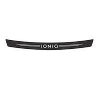 EAGLEG Coche Fibra Carbono Protector para Parachoques Trasero para Hyun-dai IONIQ, Maletero Placa del Umbral Protector Antirrayas Maletero Sticker Accesorios,Black