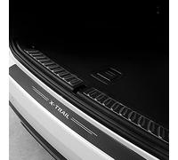 EAGLEG Parachoques de La Tapa del Maletero de La Puerta Trasera del Coche de Fibra Carbono Protector de Borde Trasero Accesorios Embellecedores para NIS-San Xtrail X Trail T30 T31 T32,Black