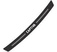 EAGLEG Protector de Parachoques Trasero de Coche para Chev-rolet Captiva, Tira Protectora de Umbral de Puerta de Maletero Fibra Carbono Sticker Accesorios,Black