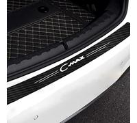 EAGLEG Protector de Parachoques Trasero de Coche para Fo-rd C-MAX CMAX C MAX 1 2 2003 2004 2005-2021, Tira Protectora de Umbral de Puerta de Maletero Fibra Carbono Sticker Accesorios,Black