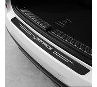 EAGLEG Tiras de Protector De Parachoques Trasero de Fibra Carbono de Coche, para Fo-rd Vignale Maletero Trasero del Umbral De La Puerta Antirrayas Pegatinas,Black