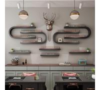 Eagleize Estante montado en la pared para botellas de esmalte de uñas, estante de almacenamiento de perfume de aceite esencial en forma de U, organizador multifuncional para colgar en salón/belleza