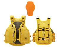 EAGLEKING Mochila de esquí multifuncional con almohadilla trasera y correa de sujeción para snowboard, bolsa de ciclismo con bolsillo de malla para casco, chaleco para correr para mujeres y hombres