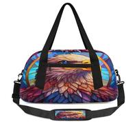 Eagles Head Ethnic Bird - Bolsa de lona para niños, niñas, adolescentes, deportes, gimnasio, viajes, gimnasia, baile, ballet, multicolor