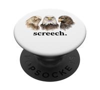 Eagles Screech Funny Eagle Lover Funny Screech PopSockets PopGrip Adhesivo