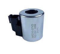 EAHWCXSD Bobina de solenoide hidráulica MFZ10-37YD diámetro Interior 23mm Altura 51mm diámetro Exterior 45mm válvula de Control de válvula solenoide DC24V DC12V(DC12V with Plug)