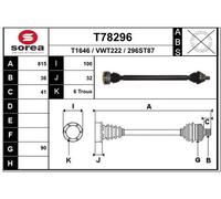 EAI Eje Motriz Delantero Derecho para VW Golf VI 5K1 AJ5 Touran 1T1 1T2 1K5