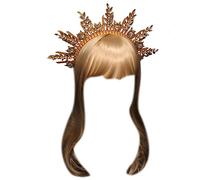 EAJORN Aro de pelo con corona de cristal, accesorio vintage para el cabello para boda, diadema de novia, accesorios para fotos de novia