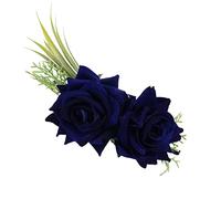 EAJORN Diadema de aro multicolor con forma de flor con decoración de hojas, escenario, boda, fiesta, mujer, estilo para mujer