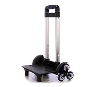 EAJORN Mochila Trolley Plegable Carro 6 Ruedas Rollamento-Equipaje Carros de Aleación de Aluminio Gris para Bolsos Escolares