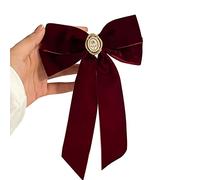 EAJORN Pinza para el pelo con forma de lazo, estilo años 20, decoración de cola de caballo, accesorios para el cabello femenino, accesorios para el cabello delicado
