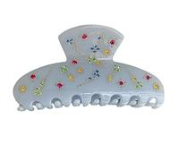 EAJORN Pinza para el pelo, pinzas para el pelo, diseño de plátano, diamantes de imitación, pinza de mandíbula para niñas, pinzas acrílicas para el pelo para mujer